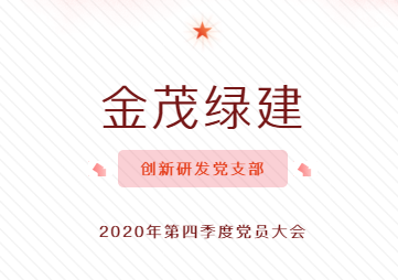金茂绿建创新研发党支部2020年第四季度党员大会